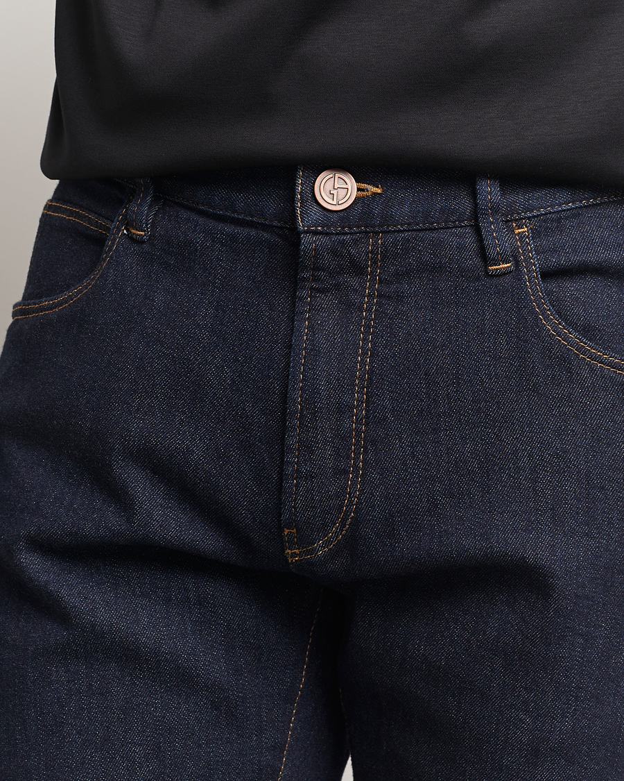 Mies | Farkut | Giorgio Armani | 5-Pocket Denim Pants Dark Indigo