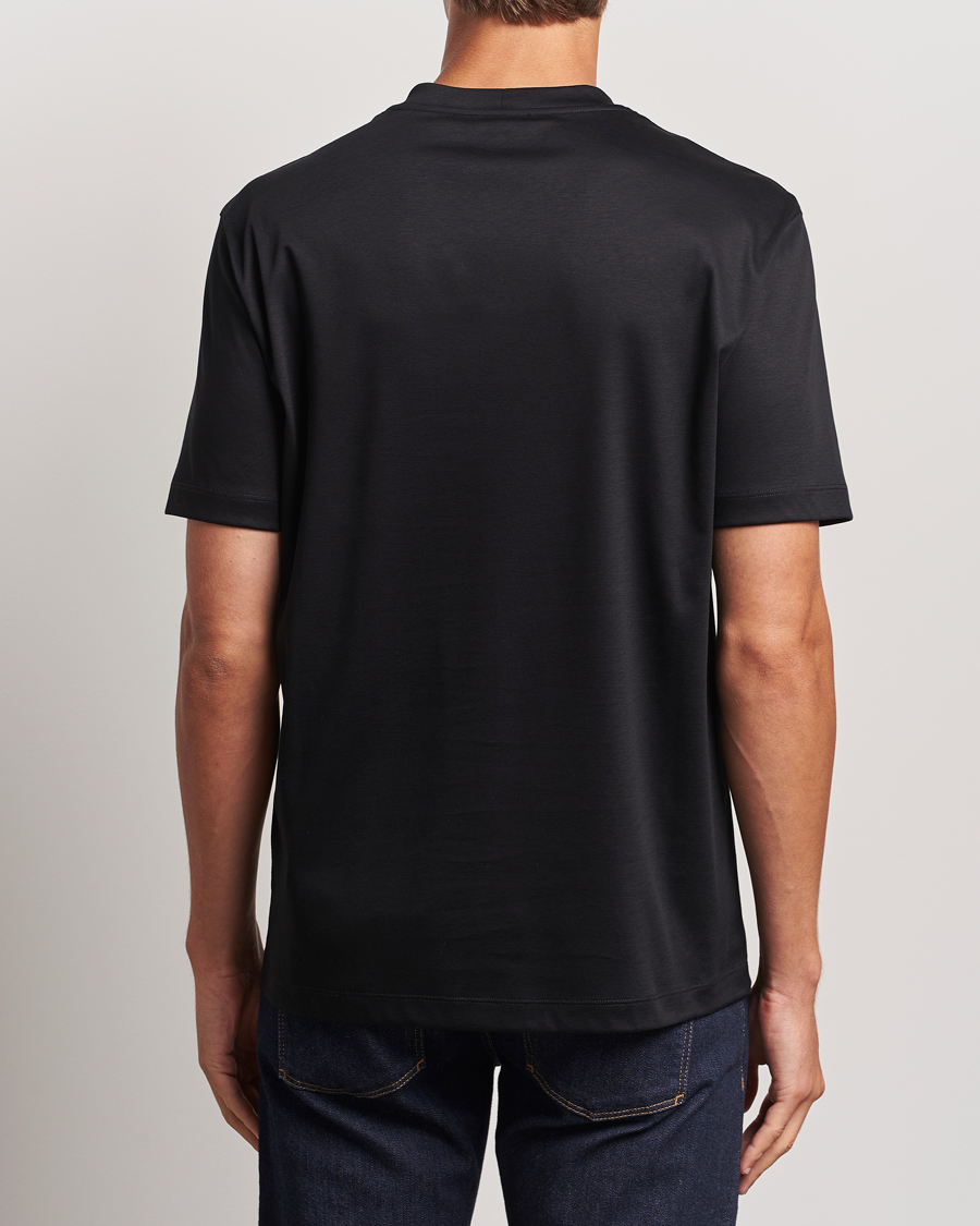 Mies | T-paidat | Giorgio Armani | Embroidered Monogram T-Shirt Black