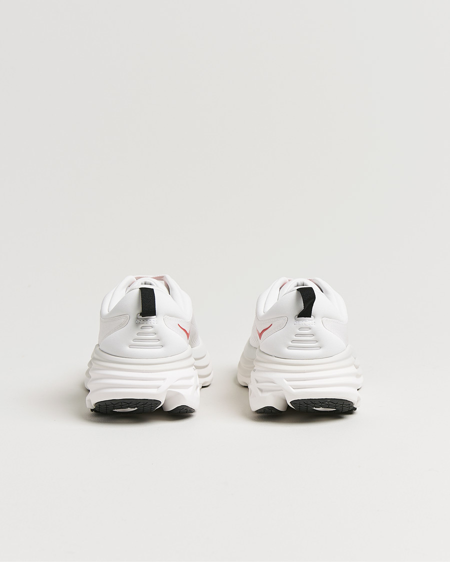 Mies | Hoka Bondi 8 White/Vermillion | Hoka | Bondi 8 White/Vermillion