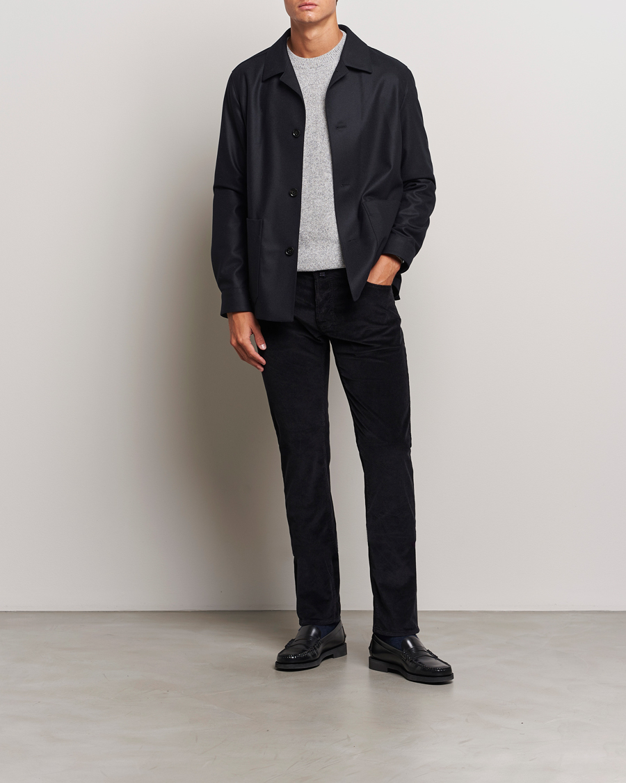 Mies | Housut | Jacob Cohën | Bard 5-Pocket Medium Corduroy Trousers Black