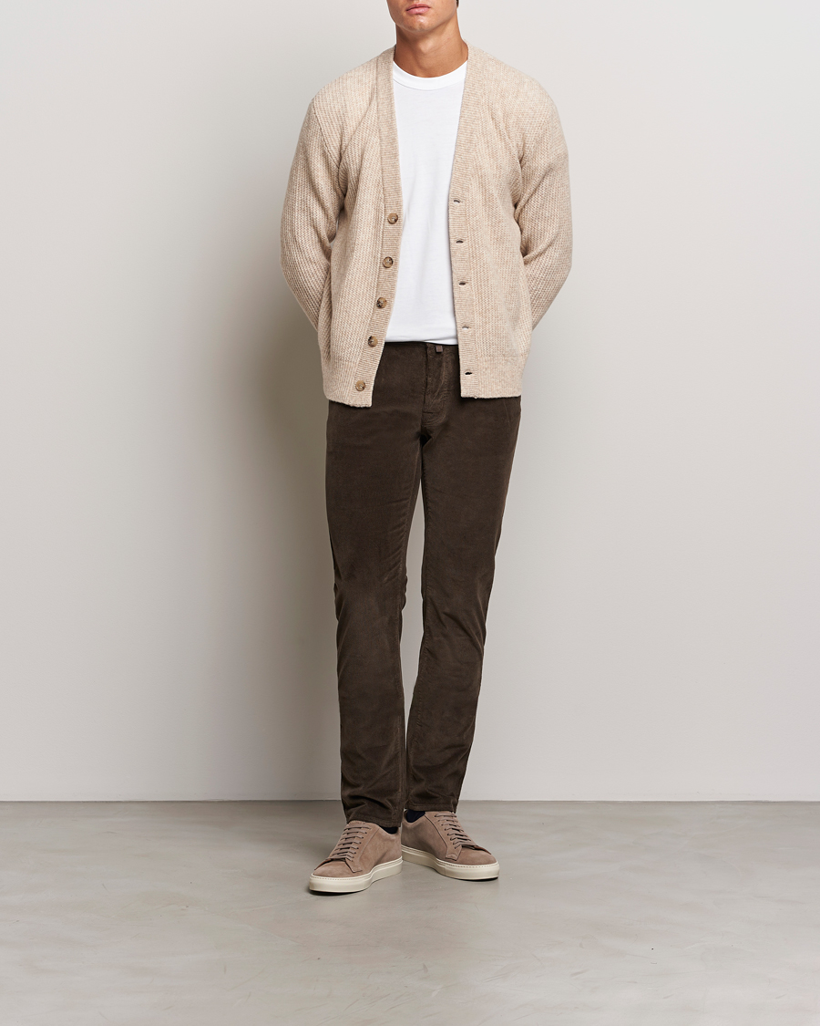 Mies | Housut | Jacob Cohën | Bard 5-Pocket Medium Corduroy Trousers Brown