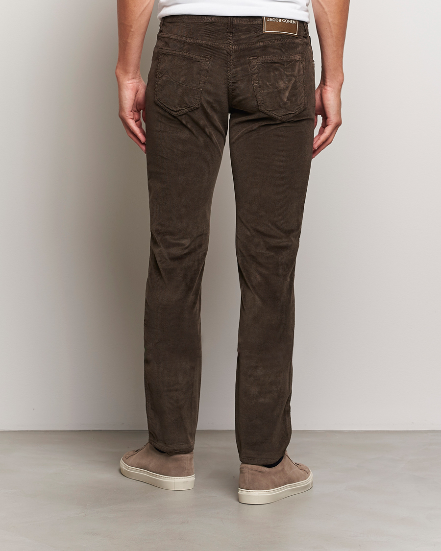 Mies | Housut | Jacob Cohën | Bard 5-Pocket Medium Corduroy Trousers Brown