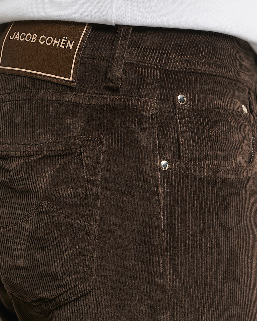 Mies | Housut | Jacob Cohën | Bard 5-Pocket Medium Corduroy Trousers Brown