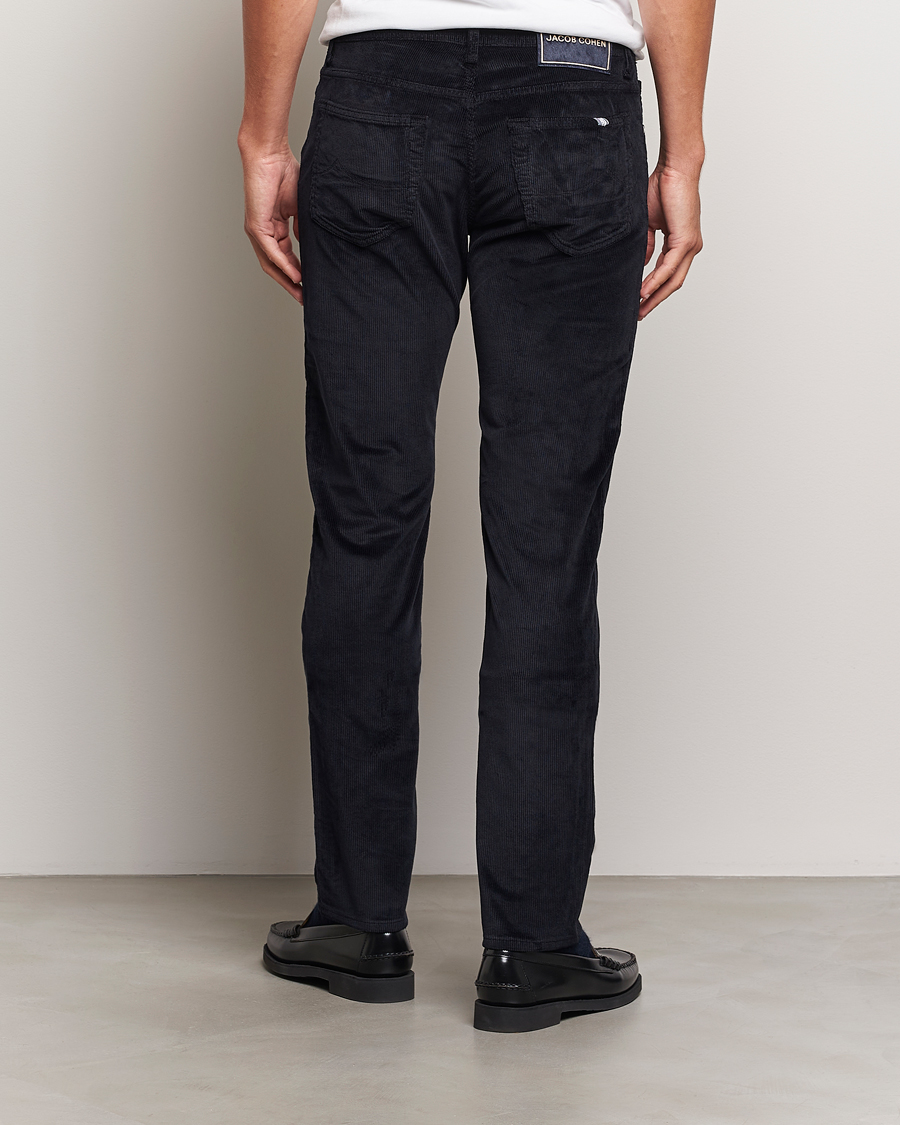 Mies | Housut | Jacob Cohën | Bard 5-Pocket Medium Corduroy Trousers Navy