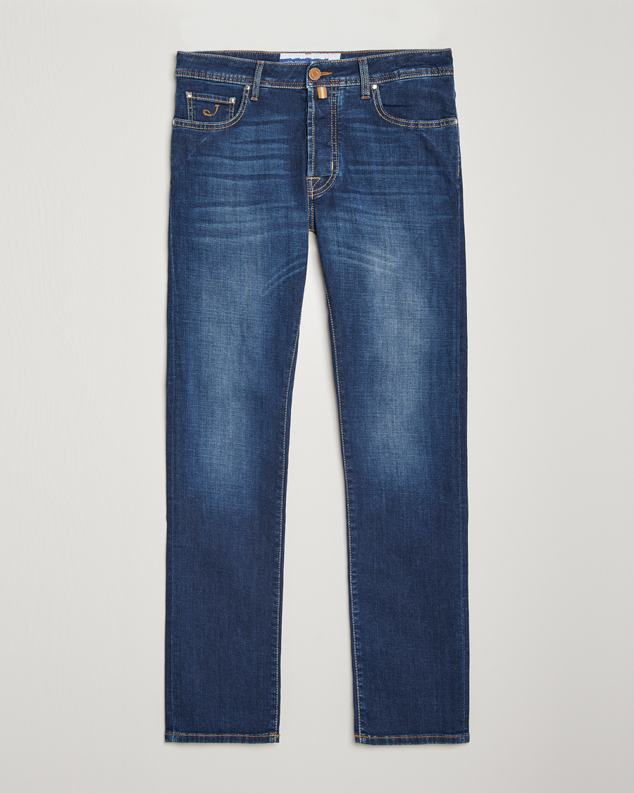 Mies | Farkut | Jacob Cohën | Bard Slim Fit Stretch Jeans Mid Blue