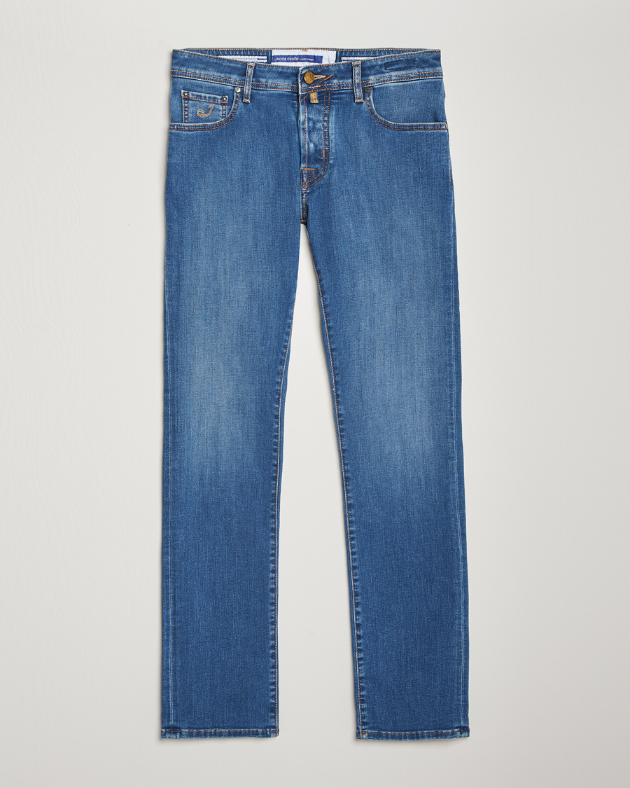 Mies | Farkut | Jacob Cohën | Nick Slim Fit Streatch Jeans Light Blue