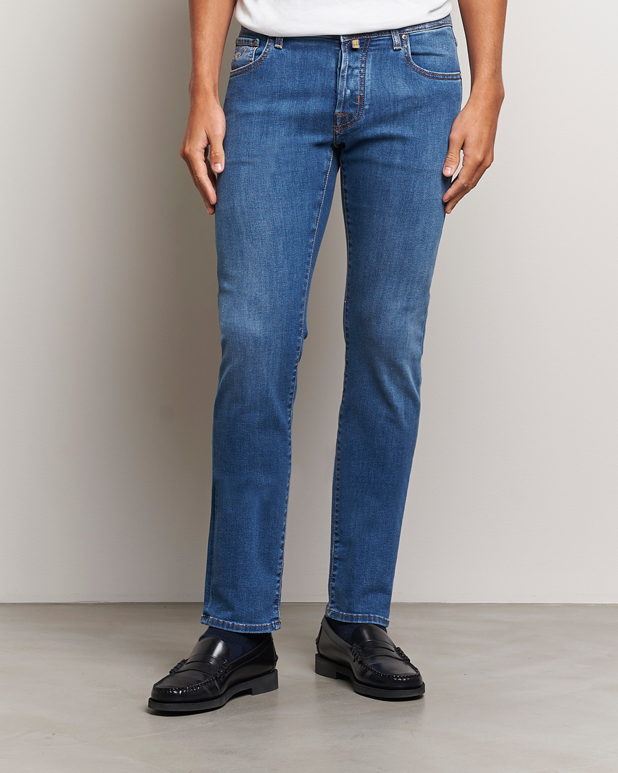 Mies | Farkut | Jacob Cohën | Nick Slim Fit Streatch Jeans Light Blue