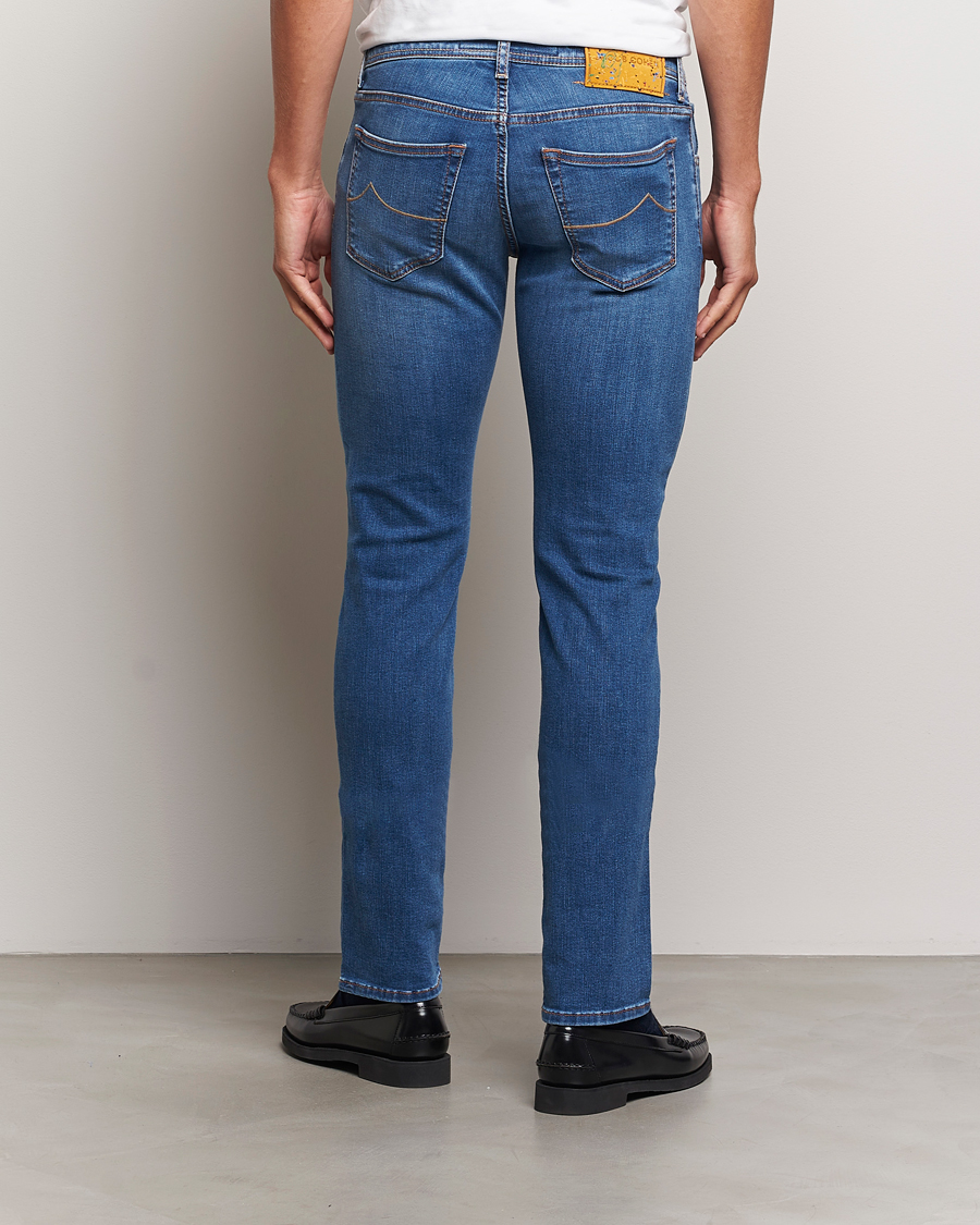 Mies | Farkut | Jacob Cohën | Nick Slim Fit Streatch Jeans Light Blue