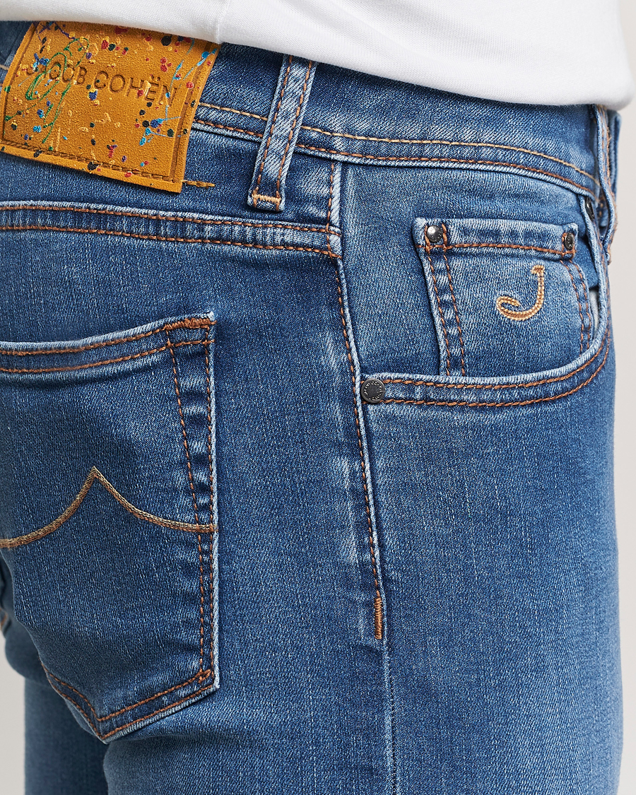 Mies | Farkut | Jacob Cohën | Nick Slim Fit Streatch Jeans Light Blue