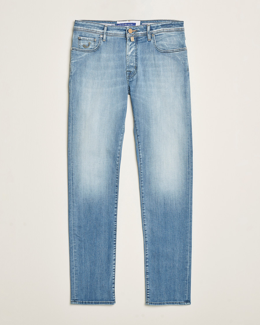 Mies | Farkut | Jacob Cohën | Bard Slim Fit Streatch Jeans Light Blue