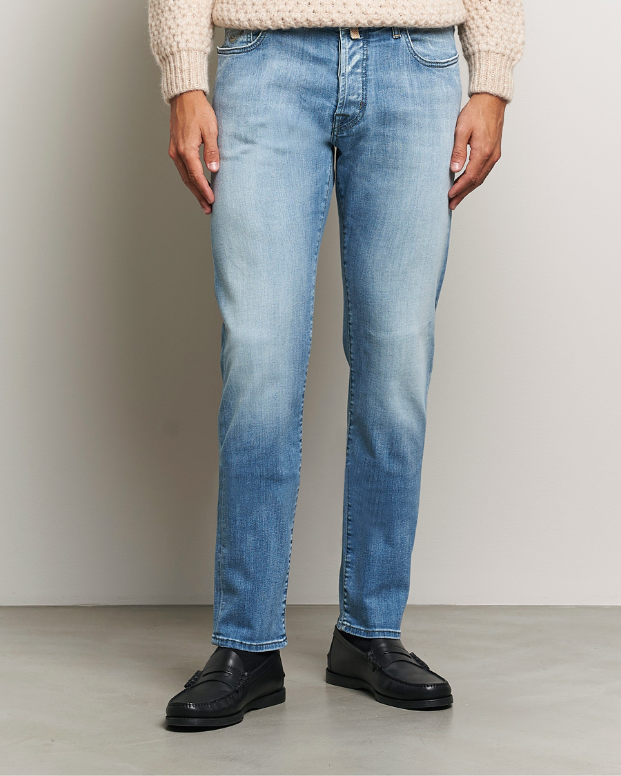 Mies | Farkut | Jacob Cohën | Bard Slim Fit Streatch Jeans Light Blue