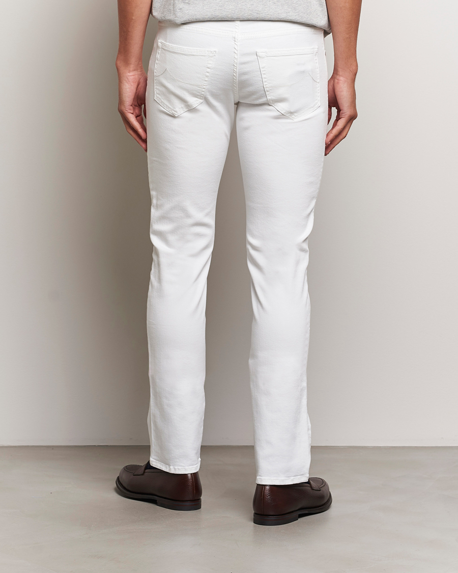 Mies | Farkut | Jacob Cohën | Nick Slim Fit Streatch Jeans White