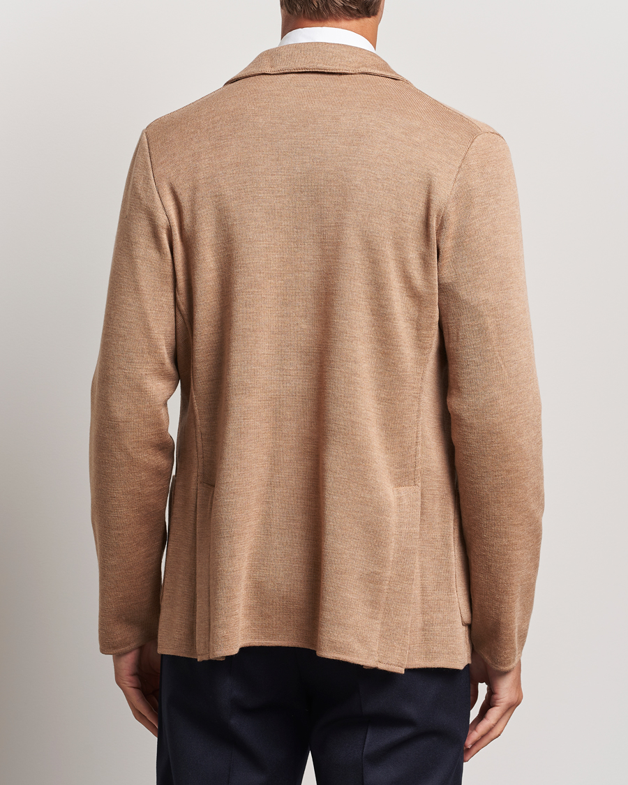 Mies | Pikkutakit | Lardini | Knitted Wool Blazer Beige