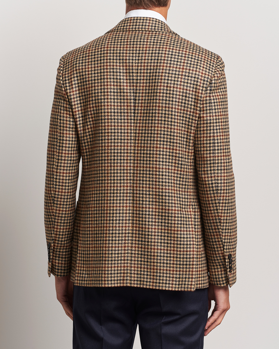 Mies | Pikkutakit | Lardini | Checked Wool/Cashmere Blazer Beige/Brown