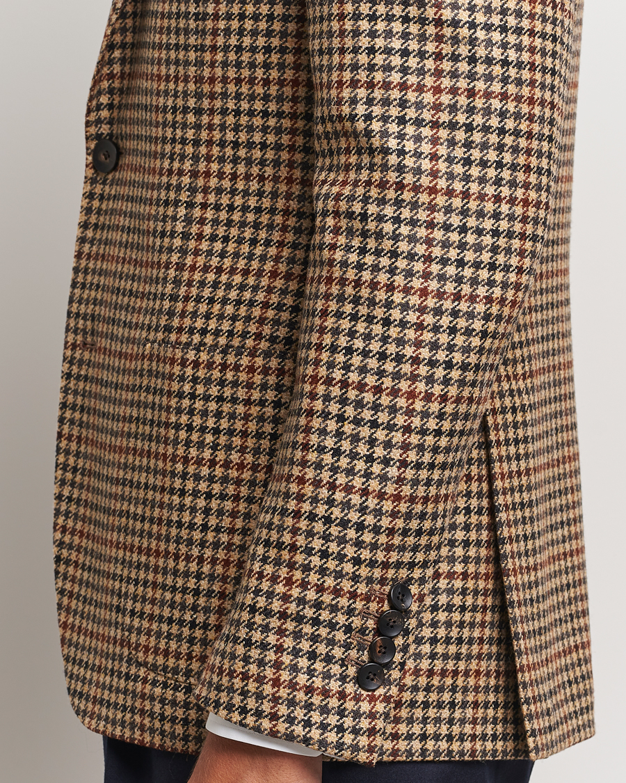 Mies | Pikkutakit | Lardini | Checked Wool/Cashmere Blazer Beige/Brown