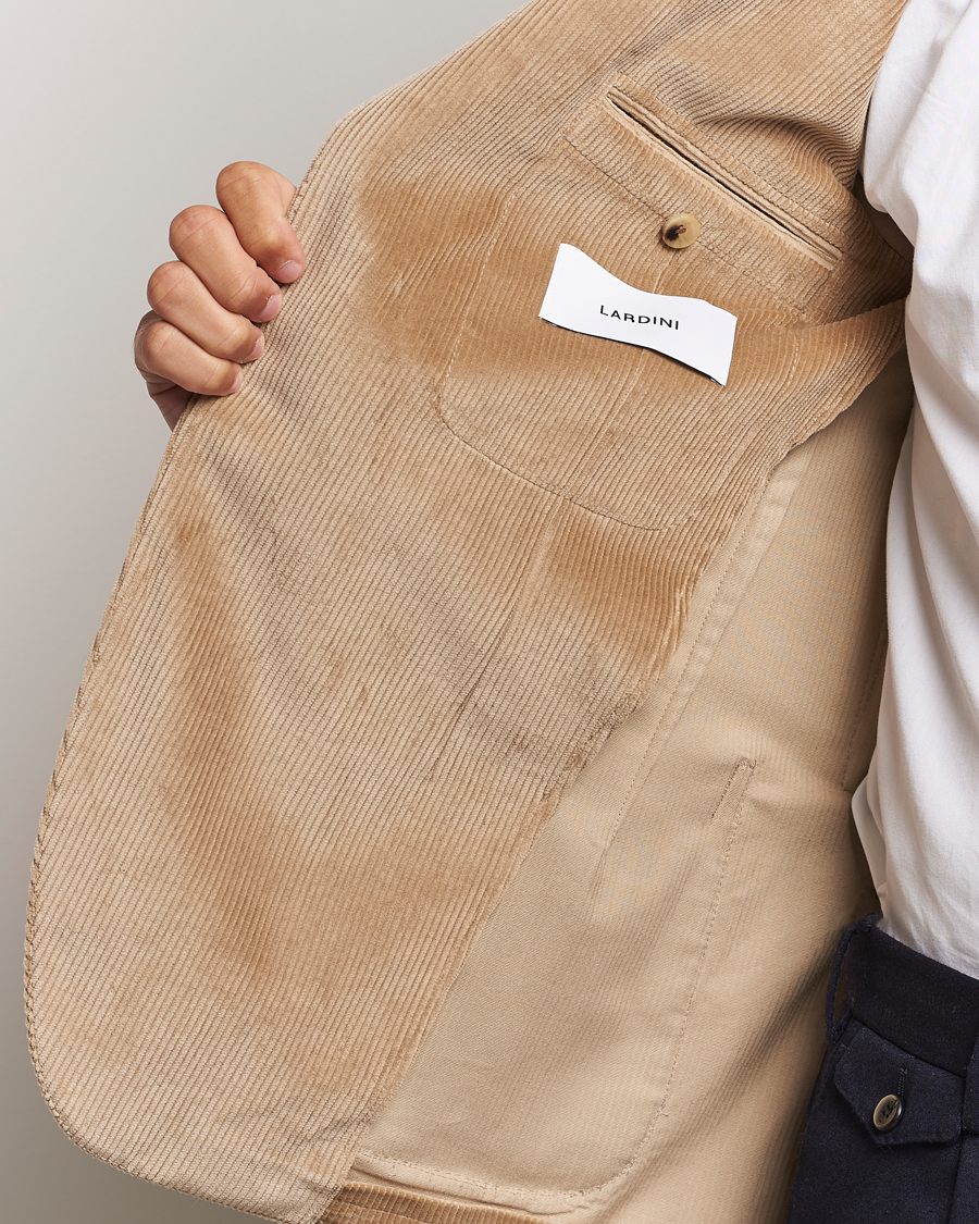 Mies | Pikkutakit | Lardini | Corduroy Blazer Beige