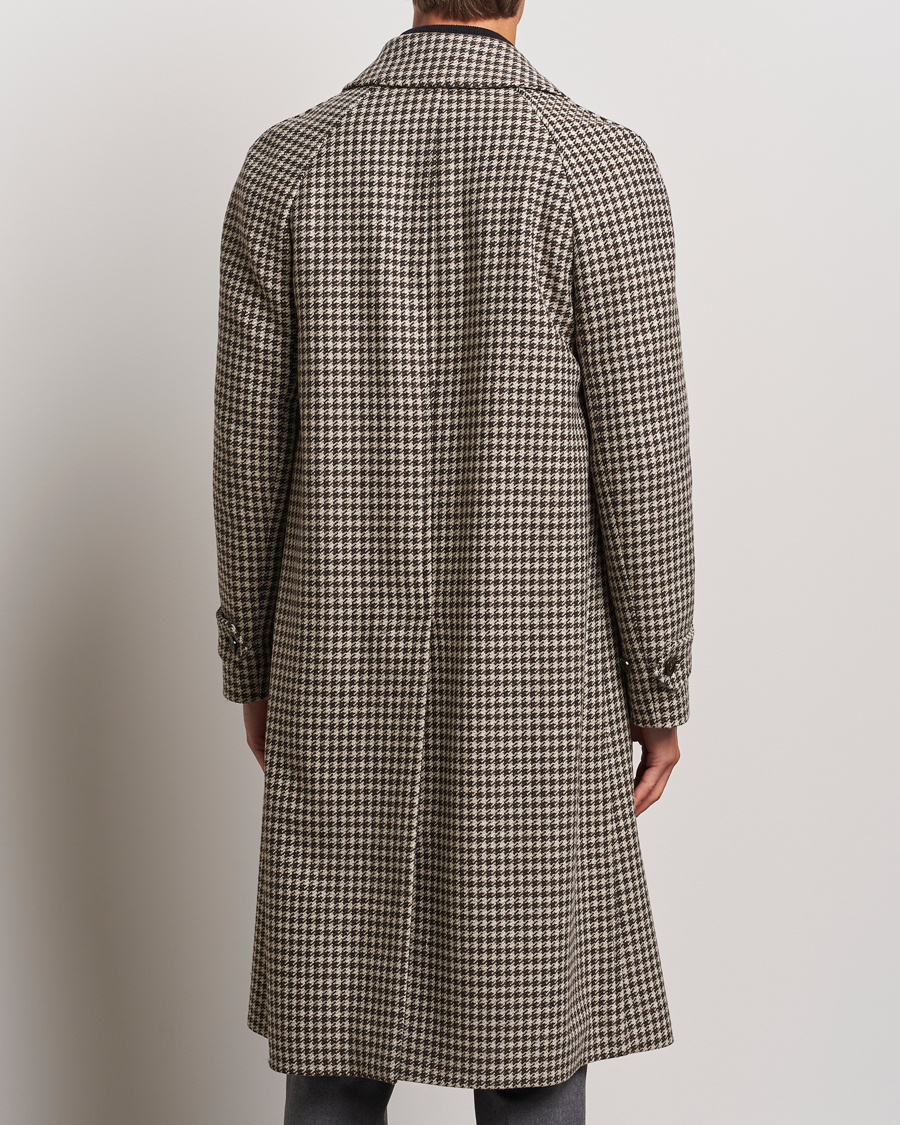 Mies | Takit | Lardini | Houndstooth Wool/Cashmere Coat Brown