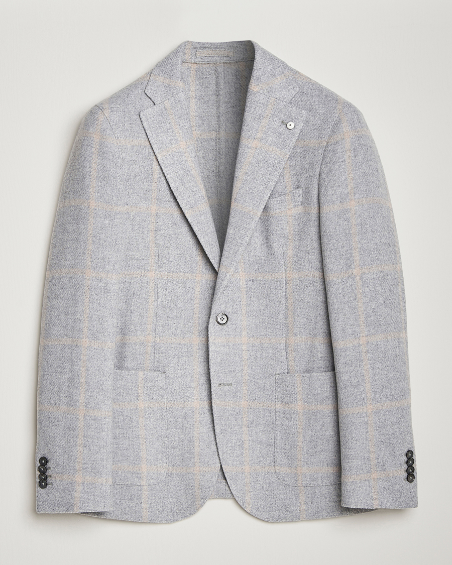Mies | Pikkutakit | L.B.M. 1911 | Jack Regular Jersey Wool Blazer Light Grey