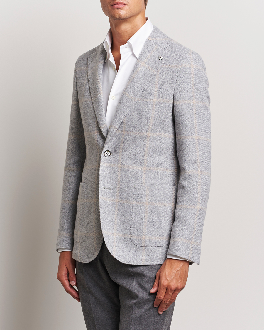 Mies | Pikkutakit | L.B.M. 1911 | Jack Regular Jersey Wool Blazer Light Grey