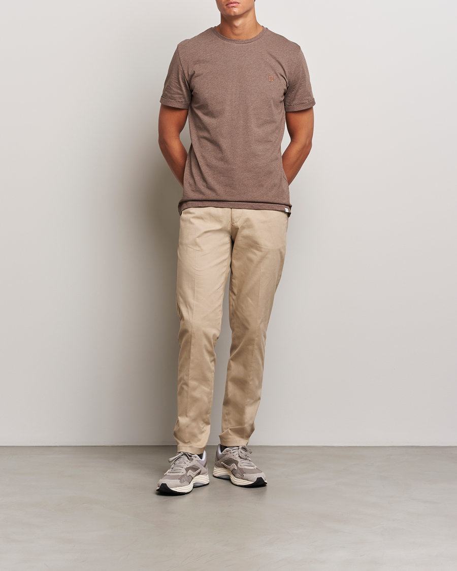 Mies | Housut | LES DEUX | Como Reg Cotton Pants Dark Sand