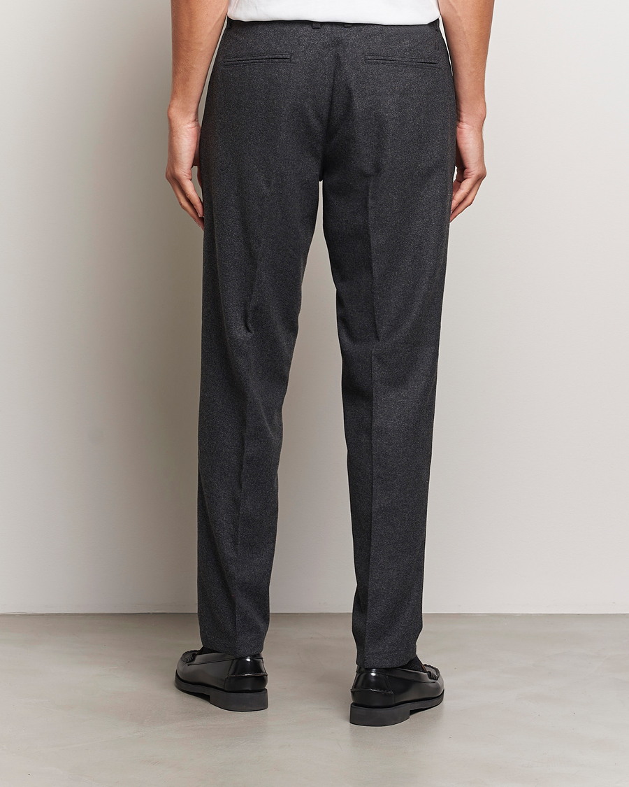Mies | Housut | LES DEUX | Como Reg Wool Pants Charcoal Melange