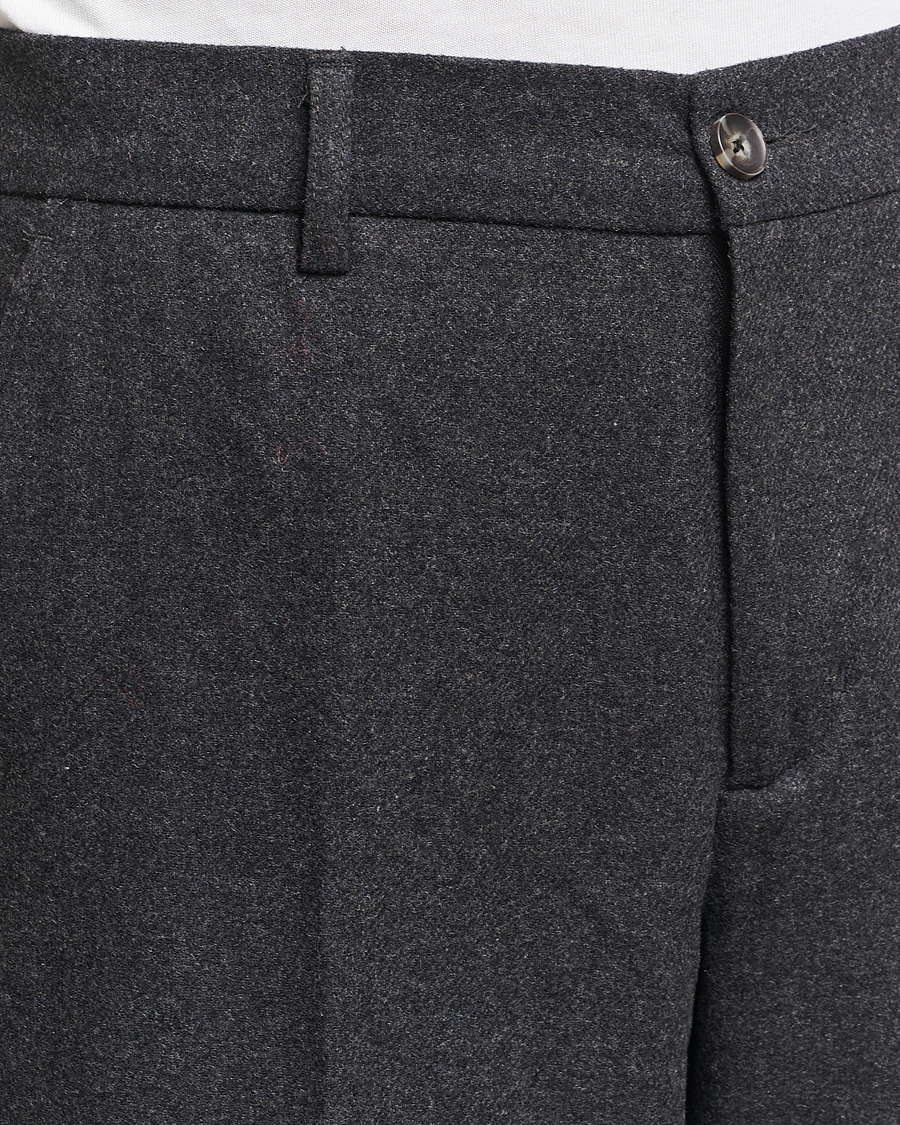Mies | Housut | LES DEUX | Como Reg Wool Pants Charcoal Melange
