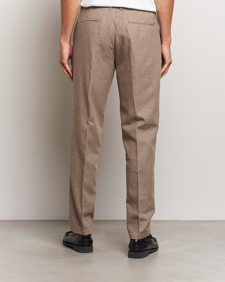 Mies | Housut | LES DEUX | Como Reg Wool Pants Desert Taupe Melange