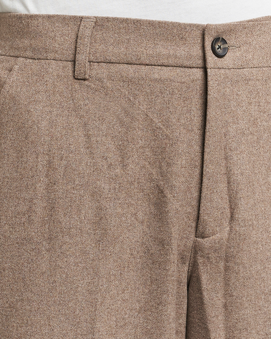 Mies | Housut | LES DEUX | Como Reg Wool Pants Desert Taupe Melange
