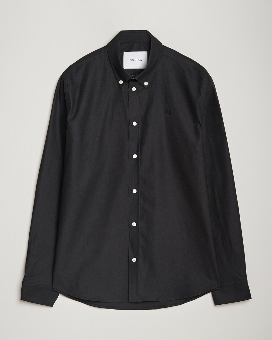 Mies | Kauluspaidat | LES DEUX | Konrad Oxford Shirt Black