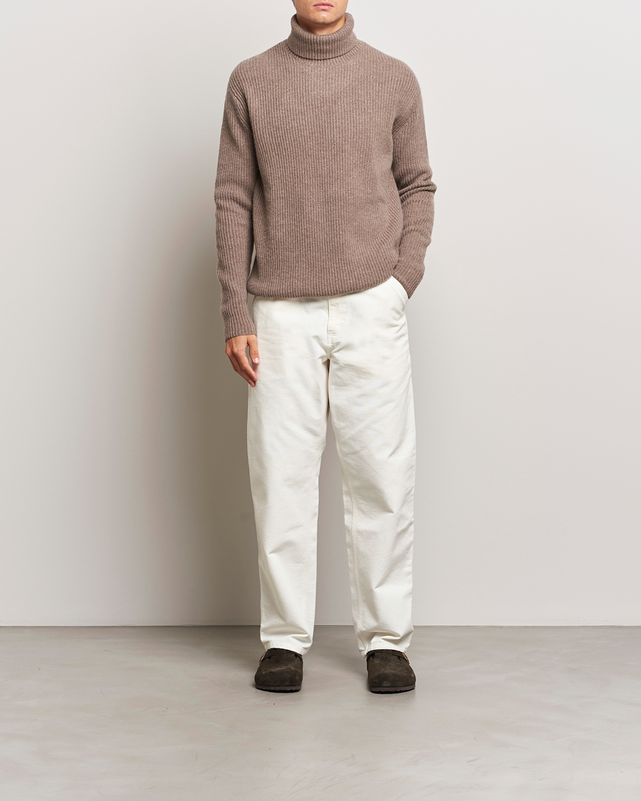 Mies | Puserot | LES DEUX | Eddie Wool Rib Rollneck Mountain Grey Melange