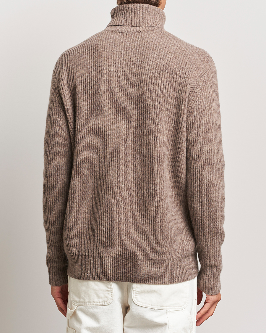 Mies | Puserot | LES DEUX | Eddie Wool Rib Rollneck Mountain Grey Melange