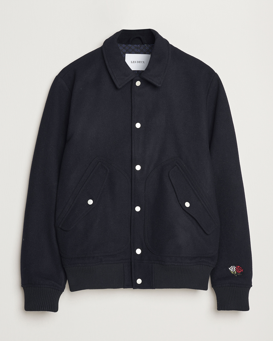 Mies | Takit | LES DEUX | Rhett Varsity Jacket Black