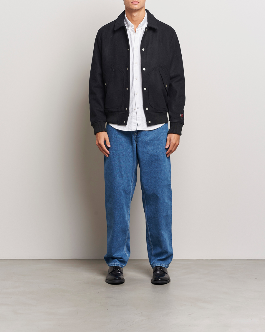 Mies | Takit | LES DEUX | Rhett Varsity Jacket Black