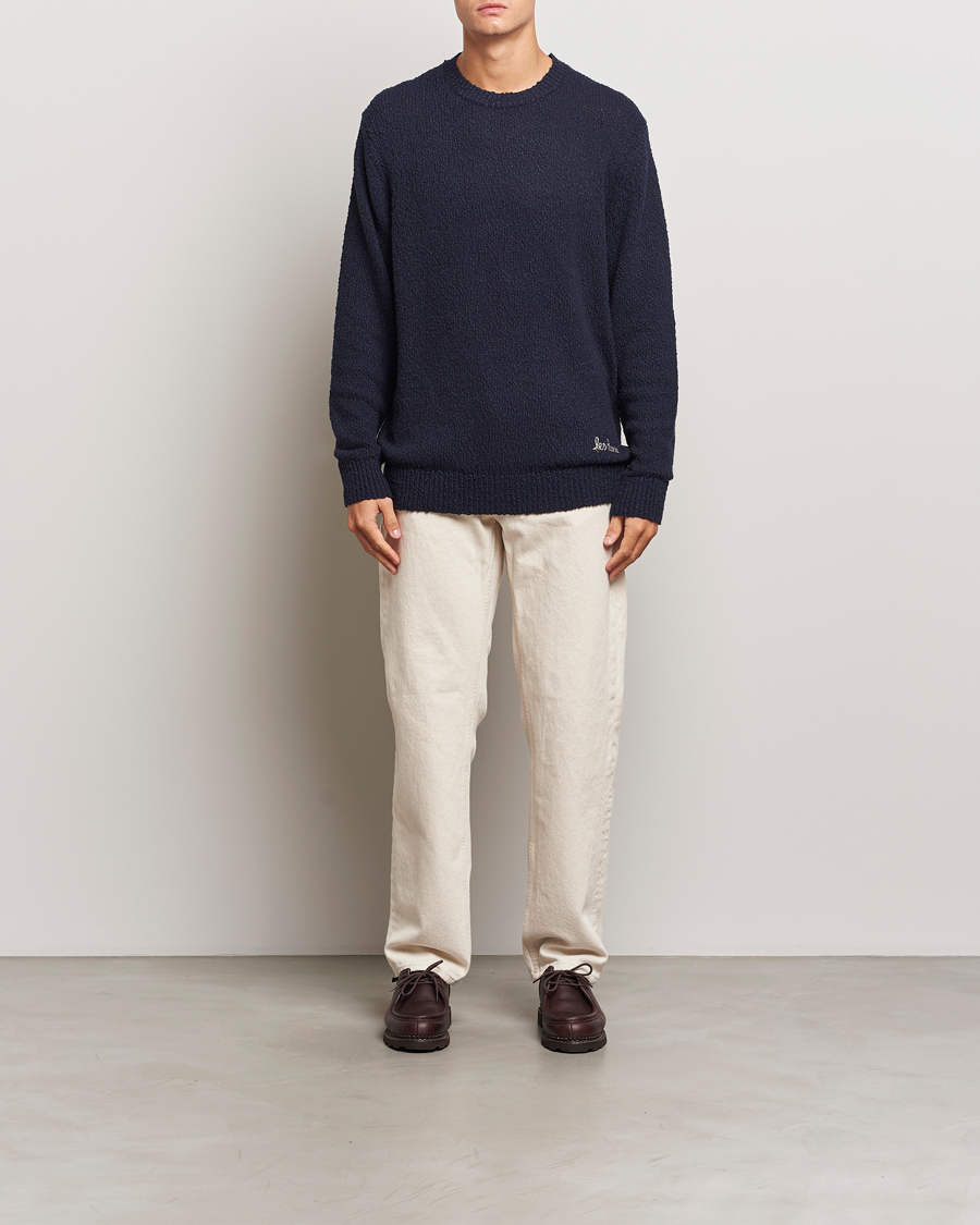 Mies | Puserot | LES DEUX | Errol Cotton Roundneck Dark Navy