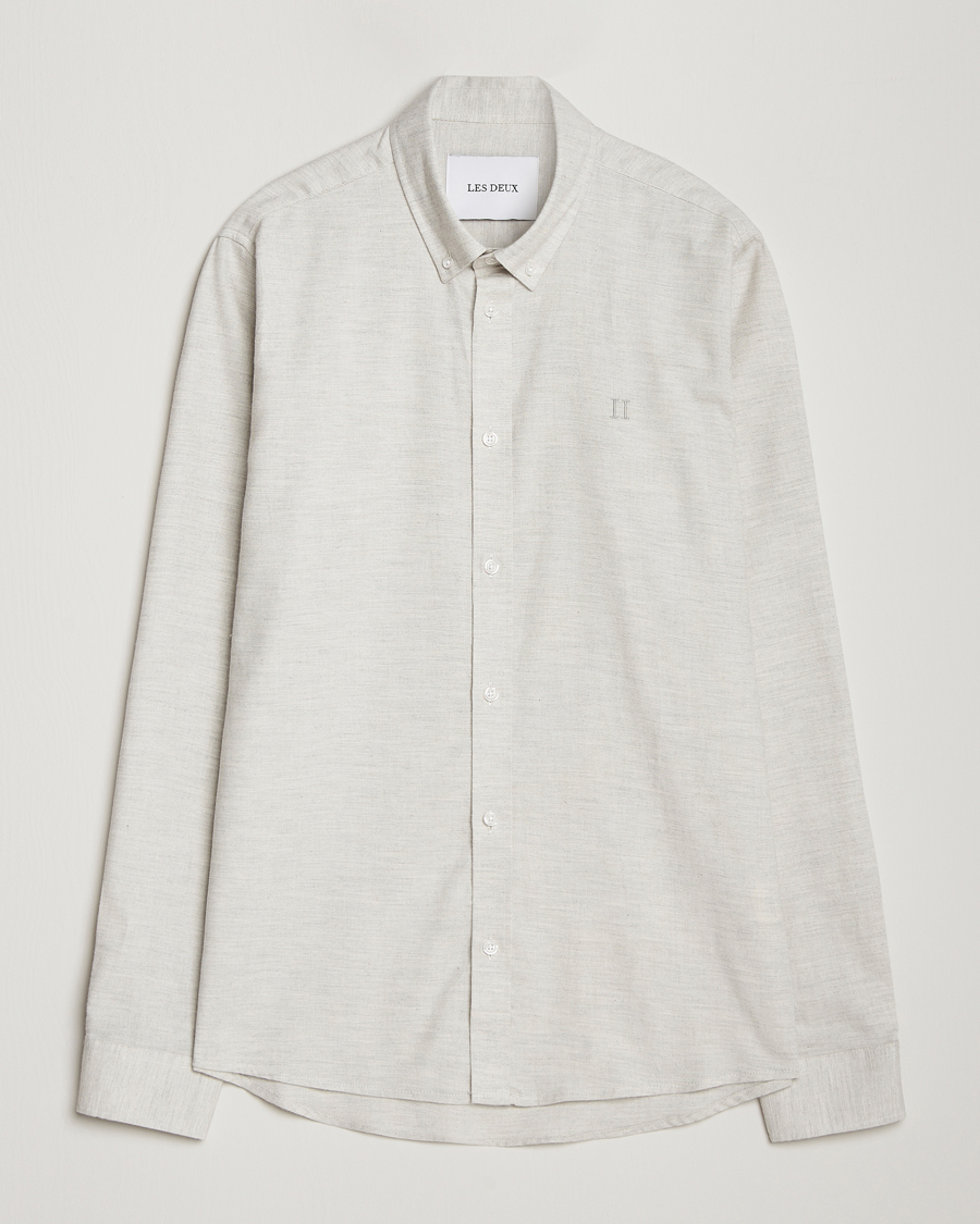 Mies | Kauluspaidat | LES DEUX | Dessert Reg Shirt Snow Melange