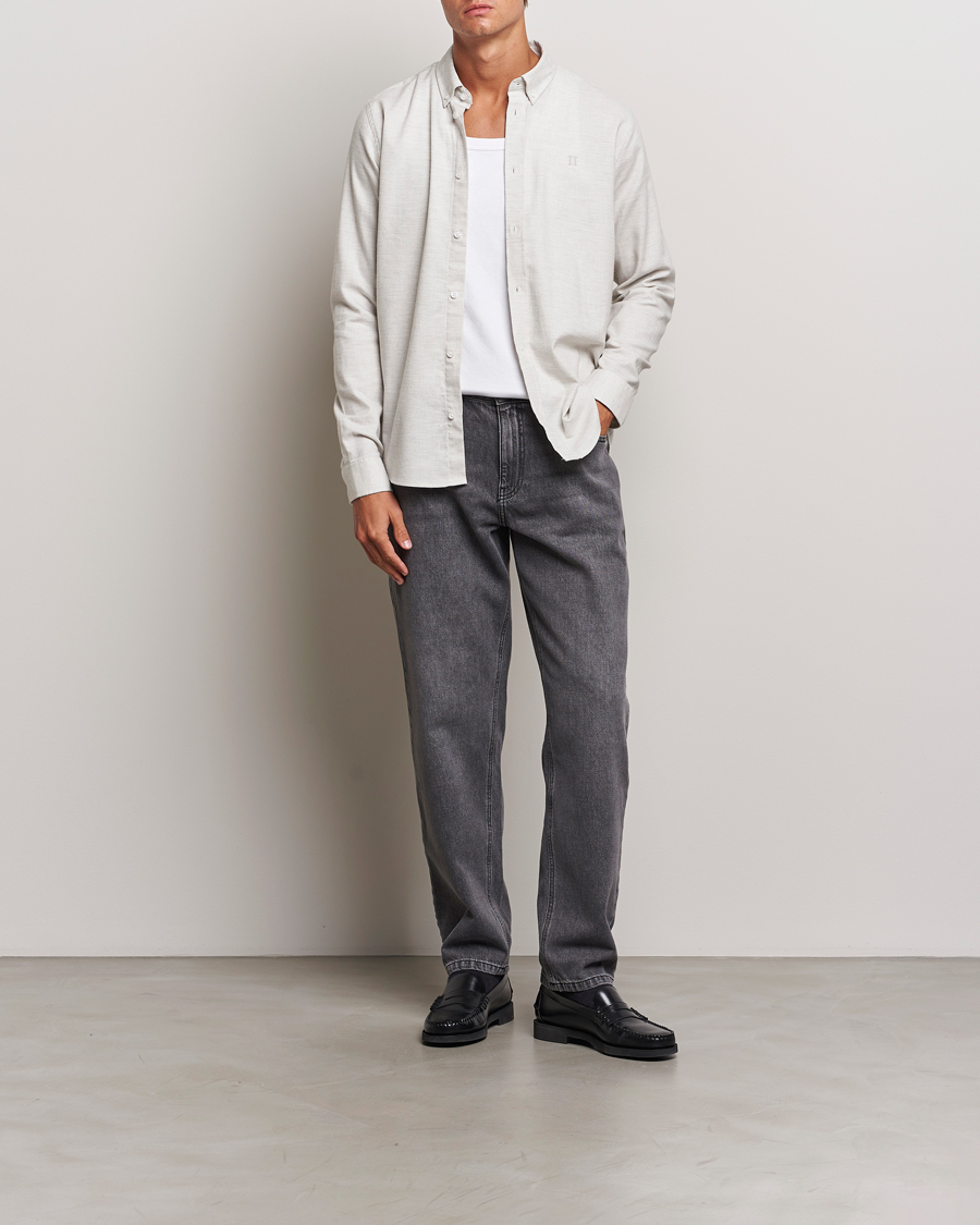 Mies | Kauluspaidat | LES DEUX | Dessert Reg Shirt Snow Melange