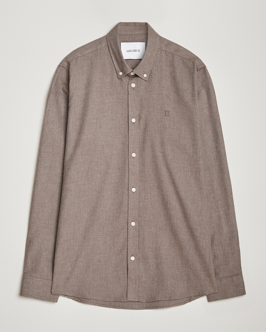 Mies | Kauluspaidat | LES DEUX | Dessert Reg Shirt Mountain Grey Melange