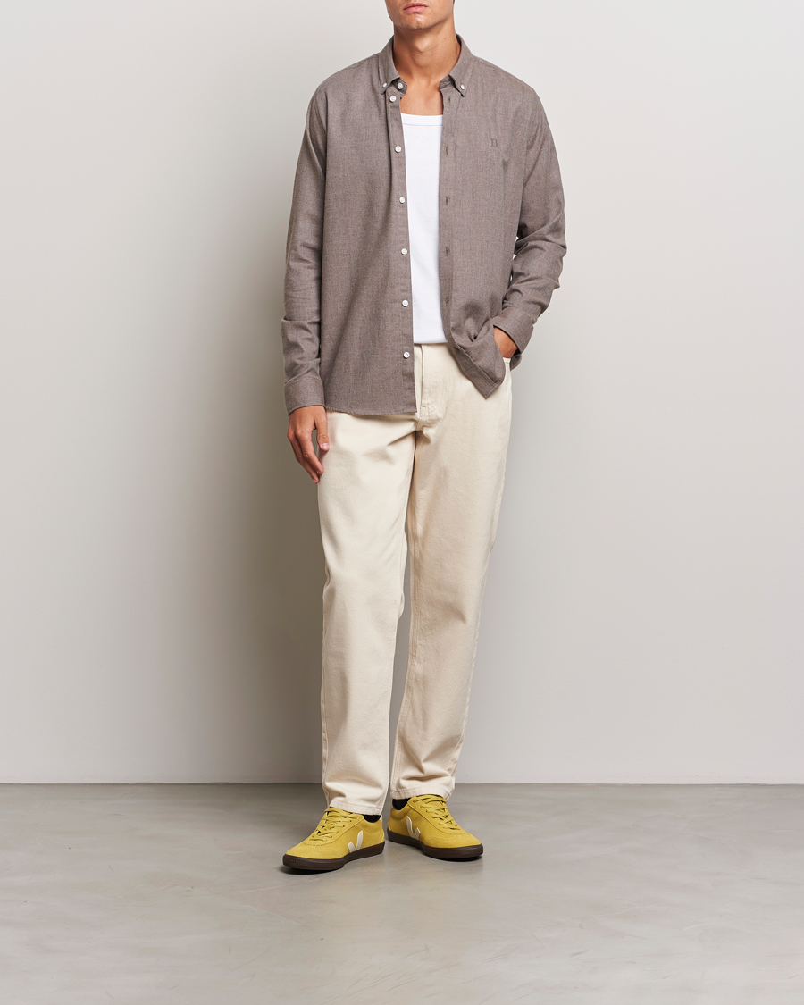 Mies | Kauluspaidat | LES DEUX | Dessert Reg Shirt Mountain Grey Melange