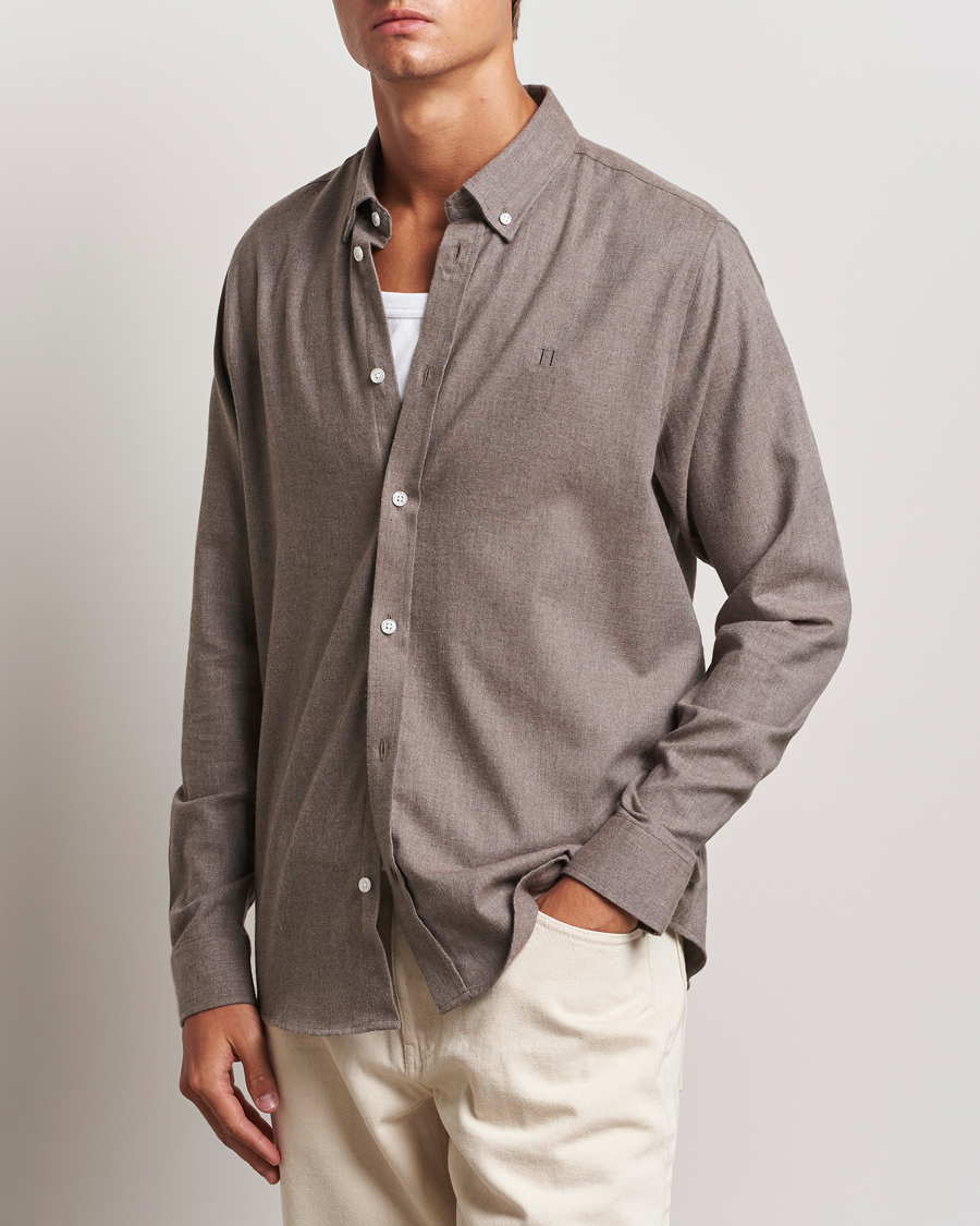 Mies | Kauluspaidat | LES DEUX | Dessert Reg Shirt Mountain Grey Melange