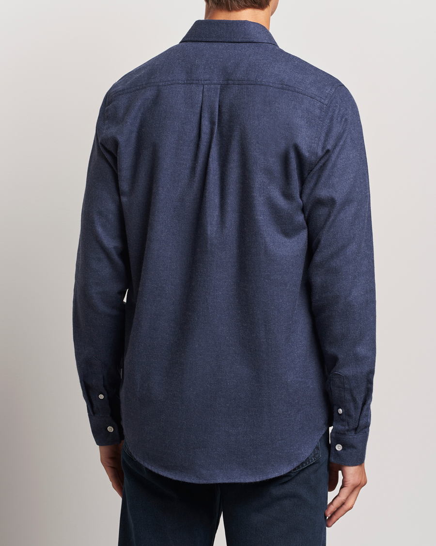 Mies | Kauluspaidat | LES DEUX | Dessert Reg Shirt Dark Navy Melange