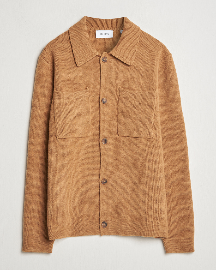 Mies | Puserot | LES DEUX | Fischer Milano Overshirt Tobacco Brown