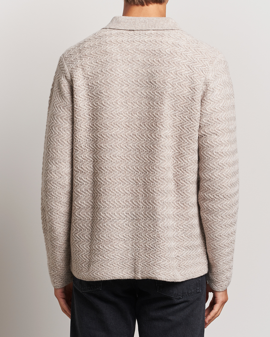 Mies | Puserot | LES DEUX | Finnegan Knit Shirt Oatmeal Melange