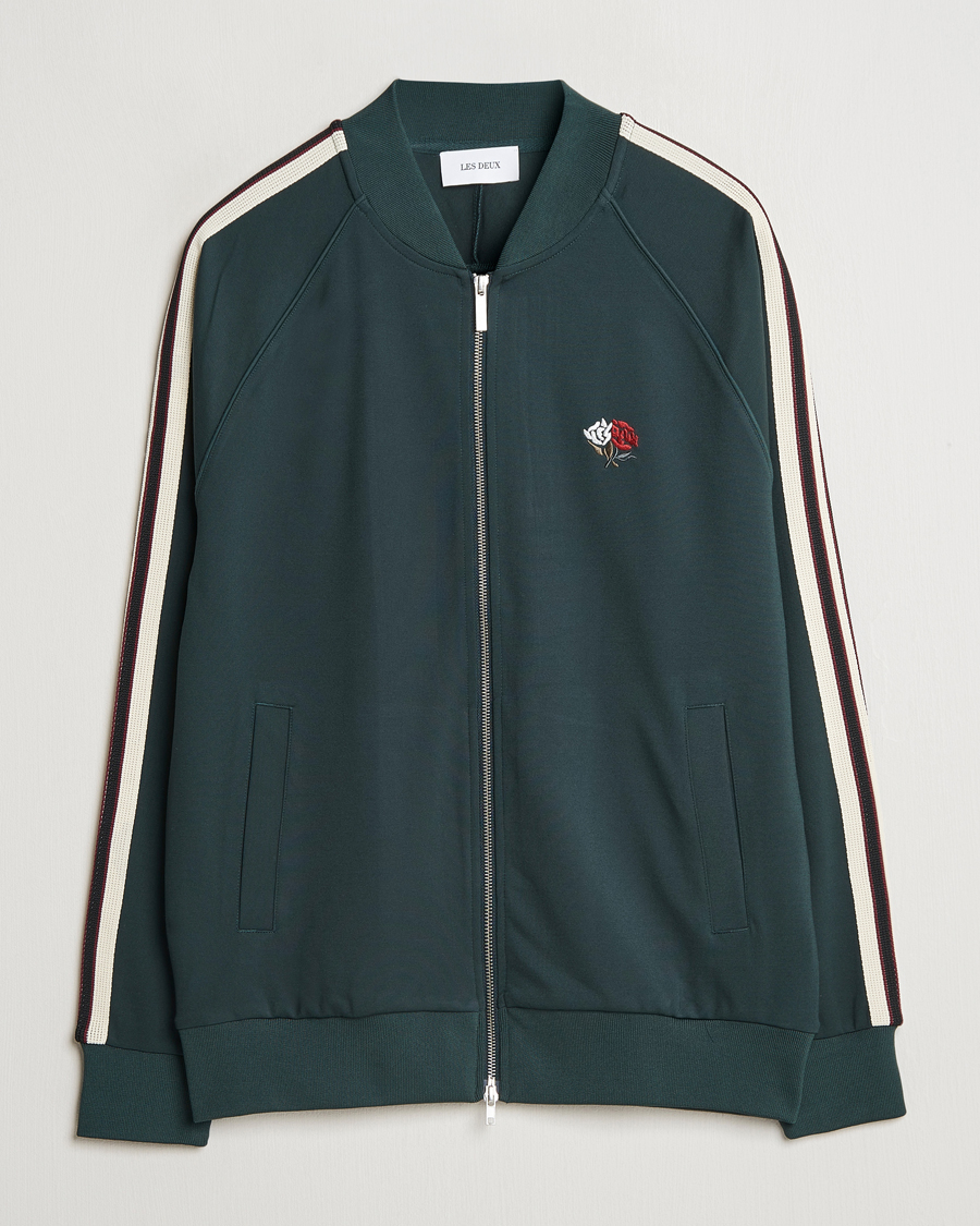 Mies | Puserot | LES DEUX | Sterling Track Jacket 2.0 Pine Green/Ivory