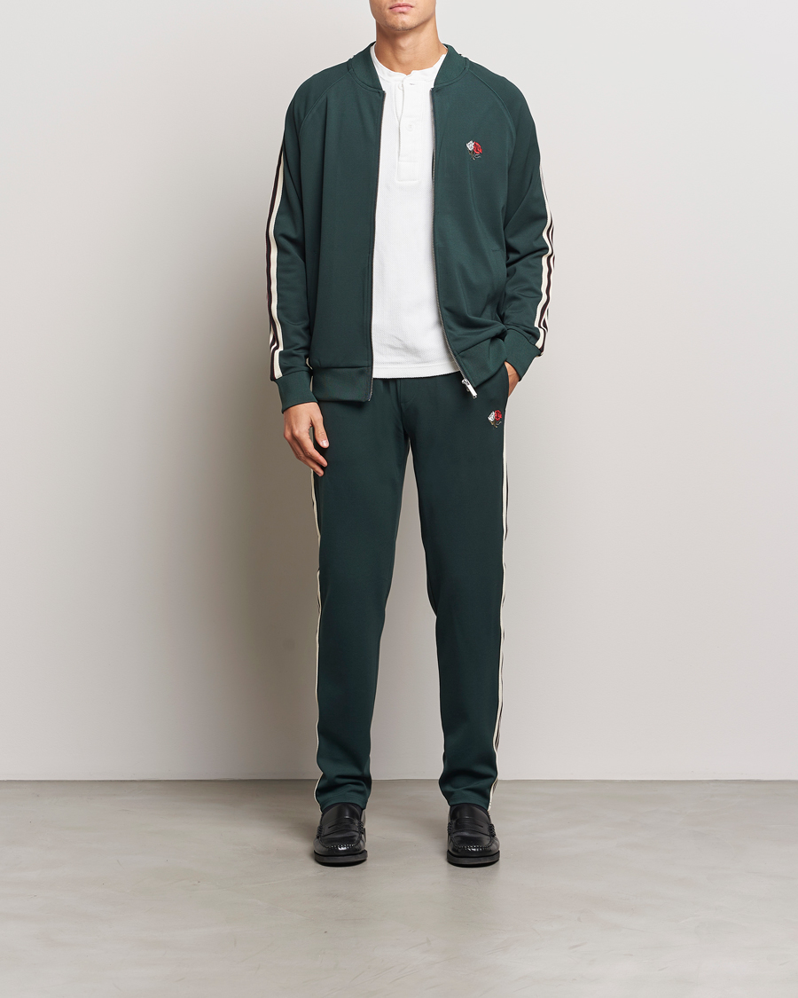 Mies | Puserot | LES DEUX | Sterling Track Jacket 2.0 Pine Green/Ivory
