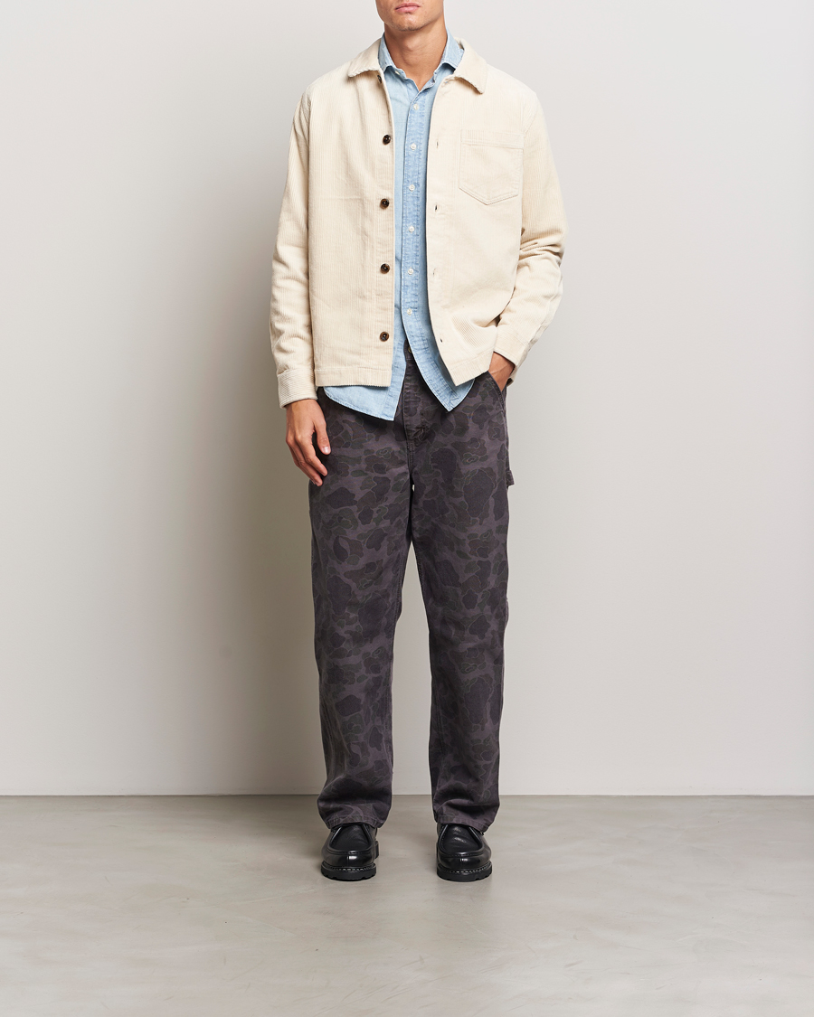 Mies | Kauluspaidat | LES DEUX | Layton Corduroy Overshirt Ivory