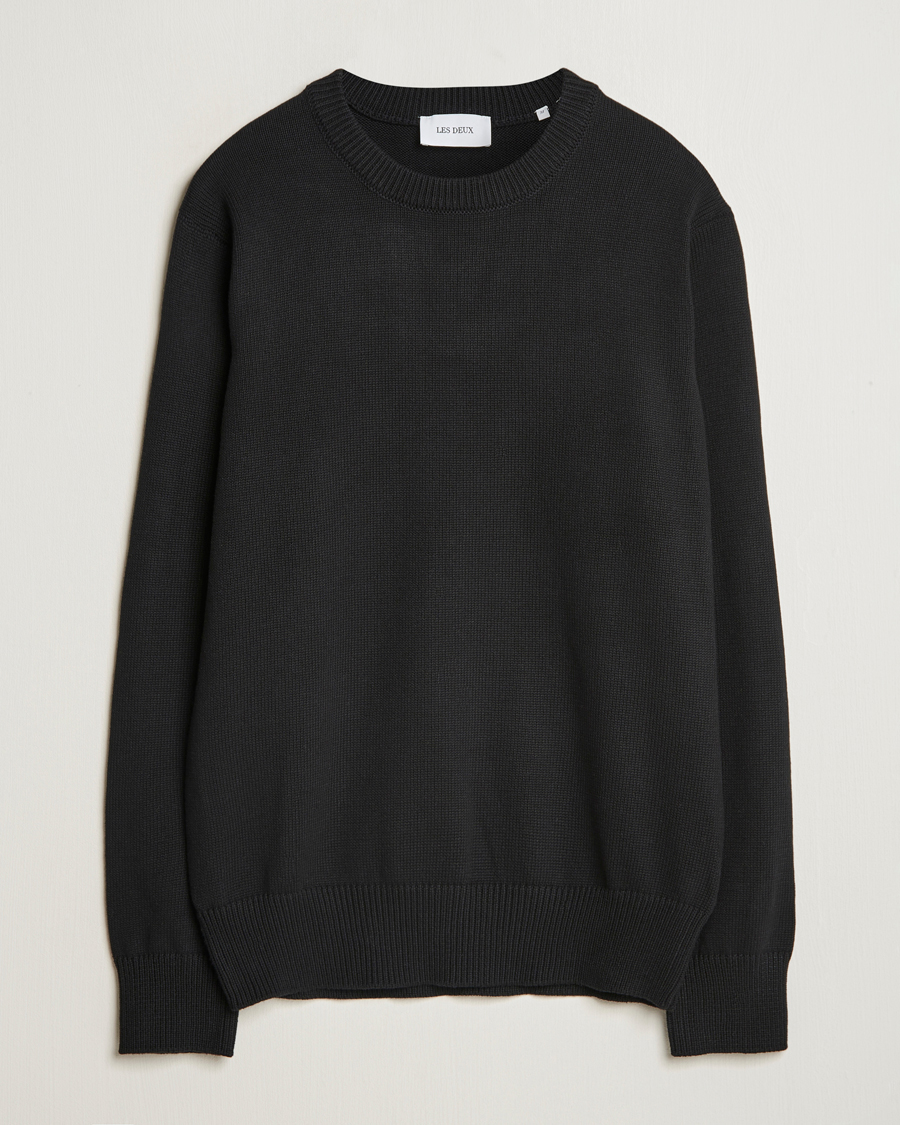 Mies | Puserot | LES DEUX | Gary Cotton Knit 2.0 Black