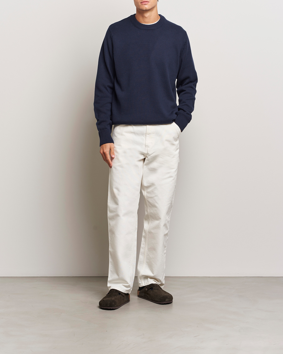 Mies | Puserot | LES DEUX | Gary Cotton Knit 2.0 Dark Navy