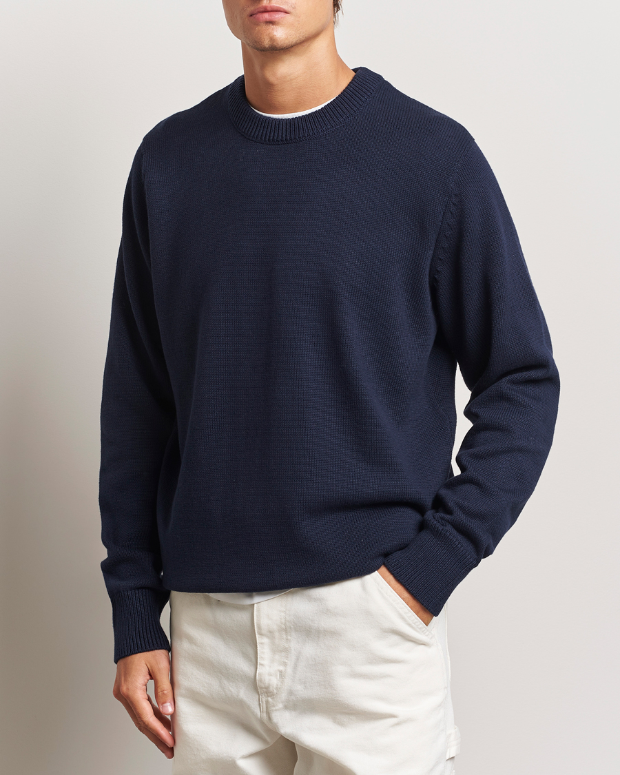 Mies | Puserot | LES DEUX | Gary Cotton Knit 2.0 Dark Navy