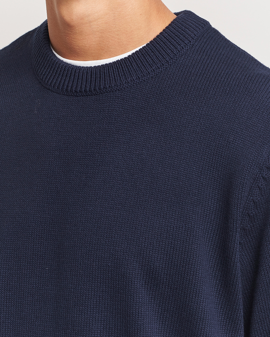 Mies | Puserot | LES DEUX | Gary Cotton Knit 2.0 Dark Navy