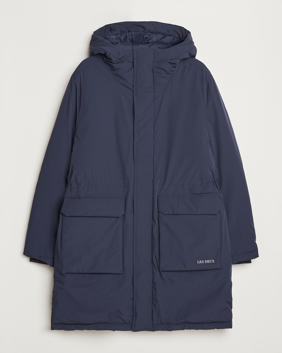 Mies | Takit | LES DEUX | Channing Padded Parka Coat Dark Navy